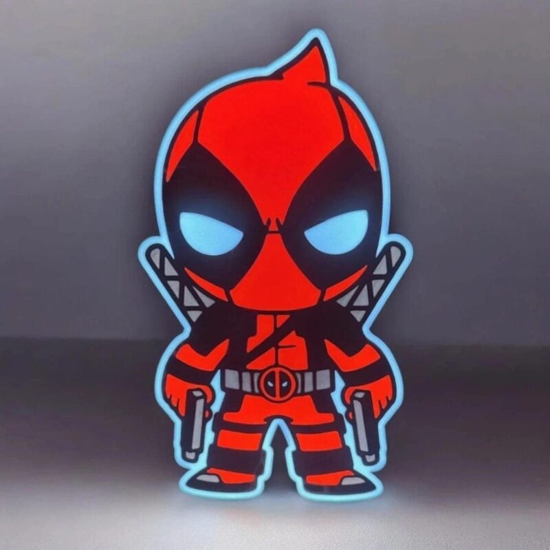 1739788793.jpeg Lampe LED 3D Deadpool avec éclairage lumineux, décoration originale pour chambre ou bureau, création lumineuse en impression 3D.