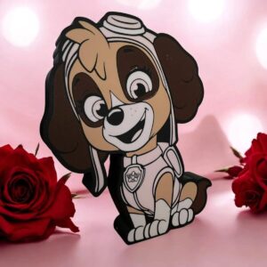 Poupée LED 3D en forme de chien d’animation, lampe lumineuse colorée, création lumineuse personnalisée, décoration intérieure originale, idéale pour chambre d’enfant ou cadeau.