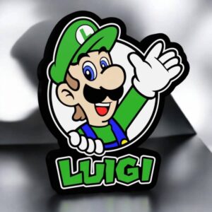 Mario en relief 3D, création lumineuse avec LED, design coloré, décoration geek, lampe originale pour chambre d’enfant ou decor gaming. Incarne le personnage iconique de Nintendo en version lumineuse.