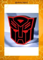 Diffuseur de lumière 3D Transformers Optimus Prime, lampe LED design, création lumineuse originale pour décoration intérieure et cadeau geek.