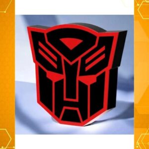 Diffuseur de lumière 3D Transformers Optimus Prime, lampe LED design, création lumineuse originale pour décoration intérieure et cadeau geek.