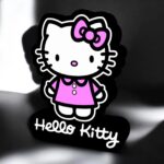 Lumière LED 3D de Hello Kitty avec design lumineux, création personnalisée et originale pour décoration d’intérieur ou cadeau, édition limitée sur Infinity 3D Print.