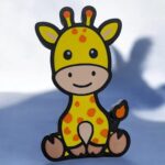 Jouet en forme de girafe 3D lumineux, personnage mignon avec couleurs vives, idéal pour décoration ou objet lumineux DIY.