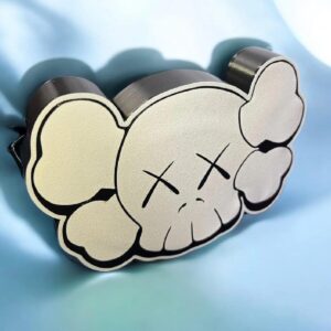 Skull en forme de nuage en LED 3D, création lumineuse originale conçue par Infinity 3D Print, idéale comme décoration moderne et tendance pour intérieur ou extérieur.