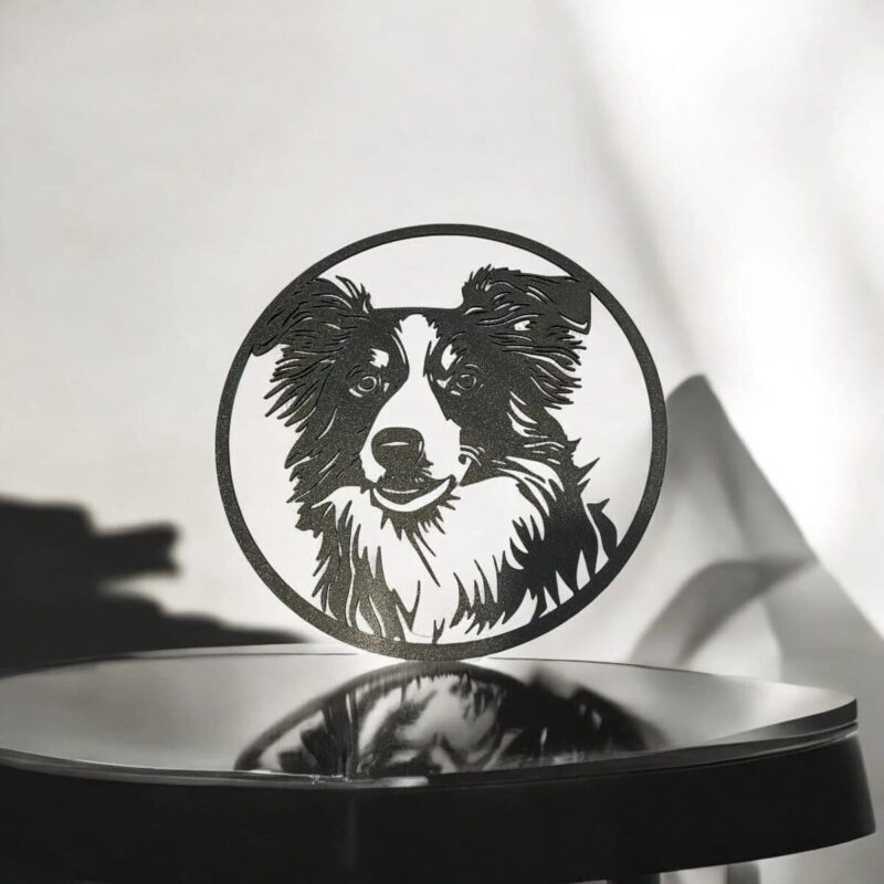 Dog face silhouette 3D LED lamp, decorative luminous 3D printed dog portrait, modern light sculpture, pet-themed LED night light, unique home decor piece, Infinity 3D Print design, artistic illuminated pet art, custom 3D printed dog silhouette lamp, innovative lighting gift idea, stylish luminous animal art.