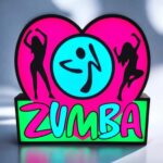 Lampe LED personnalisée avec silhouettes de danseuses, éclairage lumineux et design vibrant Zumba, idéale pour décoration intérieure ou ambiance festive.