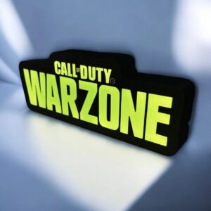 CALL OF DUTY WARZONE - Lampe LED 3D luminescente, création lumineuse originale pour fans de jeux vidéo et décoration moderne.