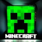 Pixels Creeper LED lumineux personnalisé 3D pour décoration et gaming, conçu par Infinity 3D Print.