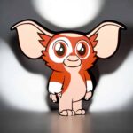 Lampe LED 3D avec personnage mignon de créature fantastique, éclairage personnalisé et design ludique, idéale pour décoration enfant ou chambre à thème.