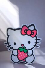 3. Lampe LED 3D Hello Kitty avec décoration lumineuse colorée, idéale pour une chambre d’enfant, offrant une ambiance douce et ludique.