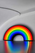 LED arc rainbow lamp design éclairage décoratif original pour chambre ou salon.