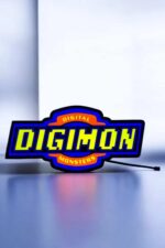 Décoration lumineuse LED "DIGIMON" en plastique, éclairée par LED, conçue pour créer une ambiance cool et personnalisée dans une pièce ou un espace de gamer. Parfait pour décoration intérieure.