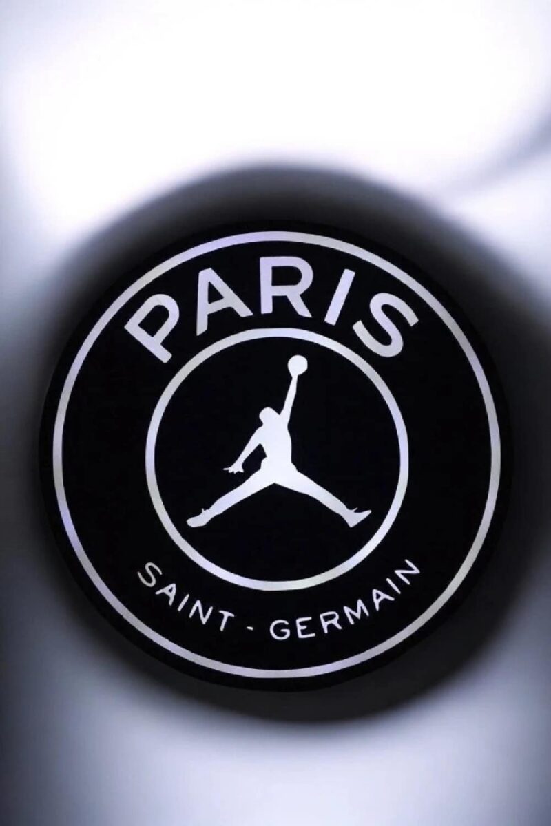 Paris Saint-German logo LED lamp 3D printed illuminated decorative light for home or office.