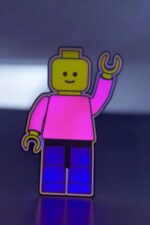 LEA124-LED LEGO Personnage Lumineux 3D avec Tête de Robot, Lampe Decoratif LED Colorée, Idée Cadeau Original, Décoration de Chambre Moderne, Création Lumineuse 3D Infinity 3D Print.