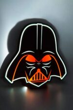 LED Darth Vader neon lamp - création lumineuse 3D pour décoration, ambiance et cadeaux.
