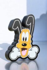 Numéro 9 lumière LED Disney Pluto, décoration lumineuse 3D, lampe de nuit amusante, création lumineuse pour enfants, cadeau original, design coloré et moderne.