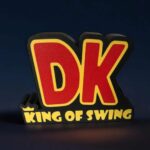 DK King of Swing lampe LED 3D, création lumineuse personnalisée, design vibrant pour décoration intérieure, fabriquée en impression 3D, parfaite pour ambiance fun et conviviale.