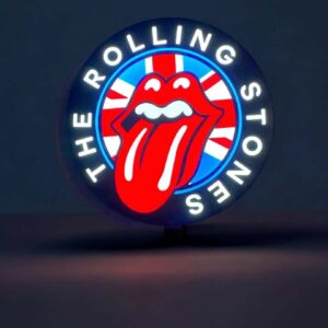 Rolls Royce logo en néon LED, création lumineuse 3D avec effet rétro, idéale pour décoration intérieure ou accessoires de mode design.