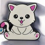 Lampe LED 3D chat mignon avec design lumineux et coloré, idéale pour la décoration intérieure et l'ambiance cosy.