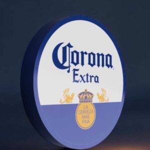 Corona 3D lampes LED, création lumineuse 3D personnalisée, design moderne et innovant, idéale pour décoration intérieure, ambiance chaleureuse et originale, fabrication artisanale en France.