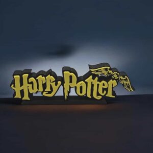 Harry Potter logo en 3D avec éclairage LED, création lumineuse originale pour décoration intérieure ou chambre d'enfant, réalisée par Infinity 3D Print.