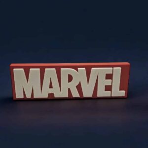 Marvel lampes LED 3D, création lumineuse Marvel pour décoration intérieure originale, inspirée de l'univers Marvel, idéale pour fans de super-héros, design moderne et lumineux.