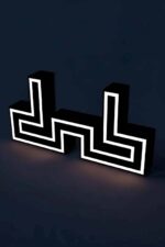 LED lampes 3D lumineuses design moderne, création artistique originale avec éclairage LED intégrée, parfaites pour décoration d'intérieur, ambiance chaleureuse et innovative.