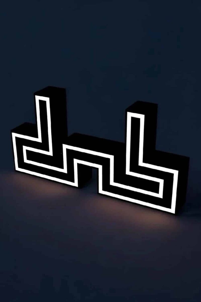 LED lampes 3D lumineuses design moderne, création artistique originale avec éclairage LED intégrée, parfaites pour décoration d'intérieur, ambiance chaleureuse et innovative.