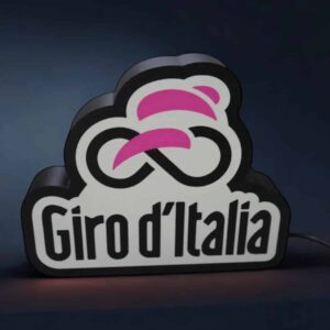 LED lampe personnalisée Giro d'Italia en 3D avec logo lumineux.