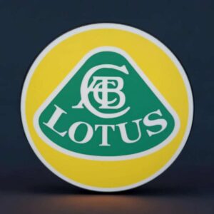 Laser-engraved Lotus logo lumineuse 3D, création LED décorative avec éclairage personnalisé pour voitures, motos ou intérieur, conçue par Infinity 3D Print.
