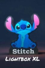 Stitch lampes LED 3D, création lumineuse colorée et originale, parfait pour la décoration intérieure ou comme cadeau unique, réalisée par Infinity 3D Print.