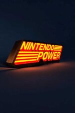 NINTENDO POWER néon LED lumineux, création lumineuse 3D pour décoration gaming et collection, lampe LED colorée, design original et moderne, illumination innovante.