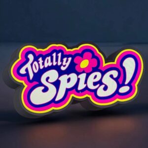 Luminaire LED 3D "Totally Spies" avec design coloré et lumineux, parfait pour la décoration ou comme veilleuse originale, créee par Infinity 3D Print.