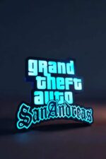 Gta5 lampe LED personnalisée, lumière bleue, décoration tendance pour fans de jeux vidéo, lampe 3D SantaDig, objet lumineux moderne, décoration gamer, cadeau original, décor intérieur gaming, design lumineux, objet décoratif interactif.