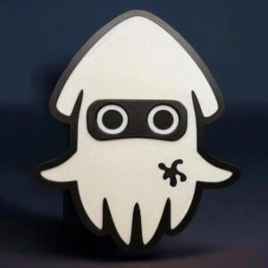 Lampe LED 3D en forme de pieuvre mignonne, création lumineuse personnalisée, design unique, décoration originale, idée cadeau pour enfants et adultes, fabrication artisanale.