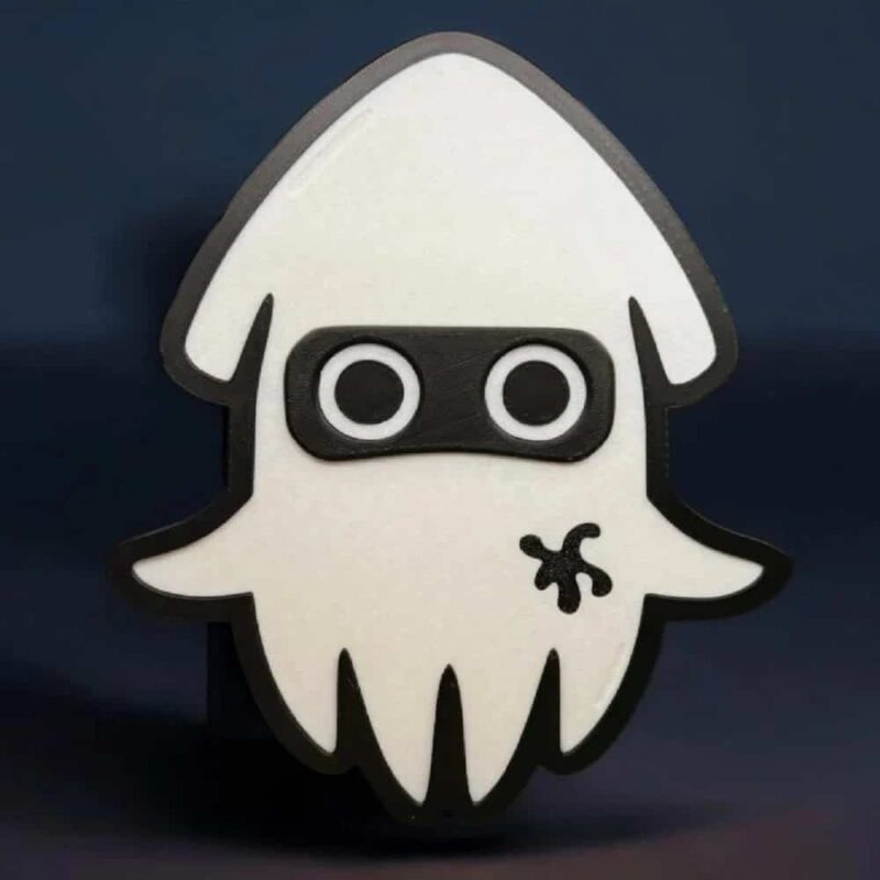 Lampe LED 3D en forme de pieuvre mignonne, création lumineuse personnalisée, design unique, décoration originale, idée cadeau pour enfants et adultes, fabrication artisanale.