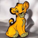 Lampe 3D Lionceau lumineux en design cartoon avec éclairage LED, décoration intérieure moderne, idéal pour chambres d'enfants ou comme cadeau original.