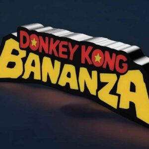 LED-lampe 3D personnalisée avec logo Donkey Kong et Banana, création lumineuse innovante pour décoration intérieure ou cadeau original.