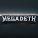 MEGADETH, éclairage LED 3D, création lumineuse métal, déco musicale rock, lampe design personnalisée, objet décoratif pour fans de musique, illumination moderne, inscription en relief, artwork métal, décoration moderne, cadeau original.