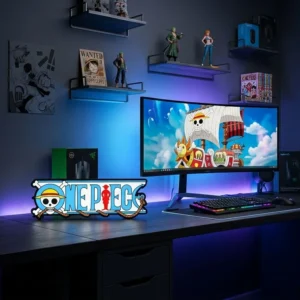 Lampe LED One Piece Légendaire RGB – Logo Pirate Collector