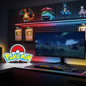 Lampe LED Pokémon Légendaire RGB – Logo Pokéball Collector