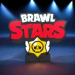 Brosse LED lumineuse personnalisée sur mesure représentant le logo de Brawl Stars, idéale pour décoration rétro ou fan de jeux vidéo, avec éclairage coloré pour ambiance immersive.