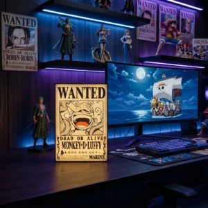 Lampe LED Wanted Luffy Édition Légendaire – One Piece Collector RGB