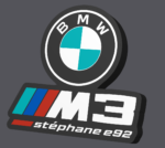 Lampe LED BMW M3 Personnalisée – Prénom & Pseudo Auto Premium