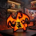 lampe led dracaufeu pokemon rgb