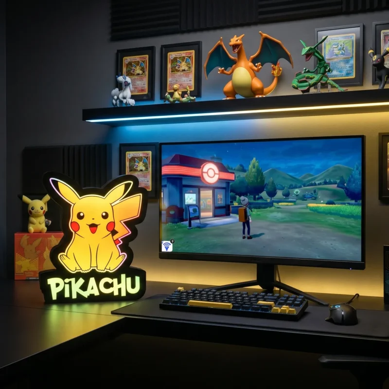 lampe led pikachu pokemon rgb
