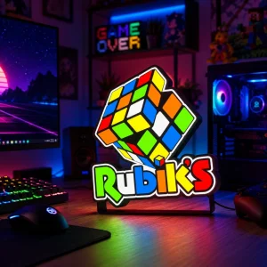 Lampe LED Rubik’s Cube – Édition Gaming Pop